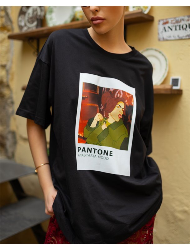 Футболка "Mood" тканина кулір Чорний 4807 QC фото - Luxbikini