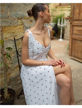 Сукня "Katrina" тканина батист Вишні 4786 QC фото - Luxbikini