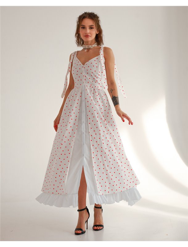 Сукня "Katrina" тканина батист Серця 4754 QC фото - Luxbikini