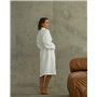 Жіночий халат (тканина вафля натуральна) Білий 4587 QC фото - Luxbikini