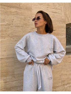 Спортивний костюм-двійка "Корсика" жіночий (кофта+штани) тринитка петля Сірий меланж 4583 QC фото - Luxbikini