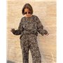 Спортивний костюм-двійка "Корсика" жіночий (кофта+штани) тринитка петля Леопард 4579 QC фото - Luxbikini