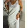 Сукня "Liana" королівський сатин + мереживо maxi 4531 QC фото - Luxbikini