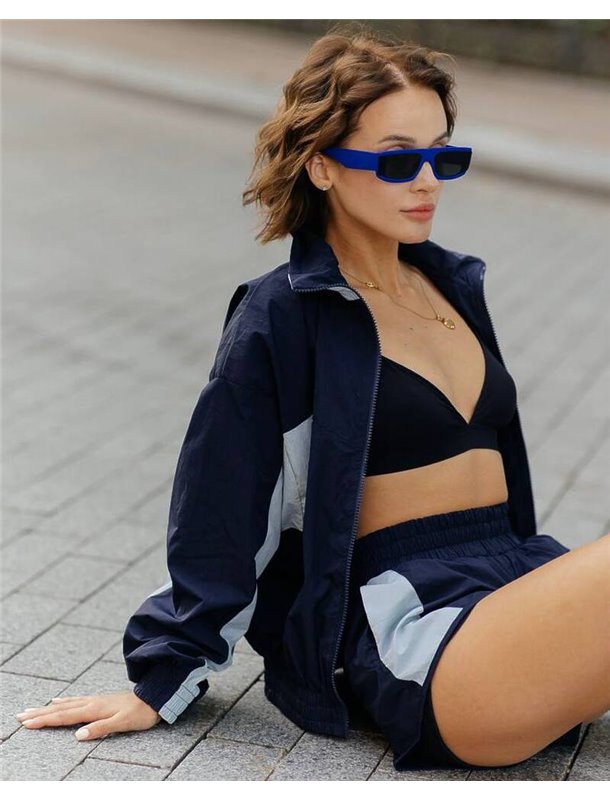 Костюм "Скай" (Тканина: плащівка жатка) Синій 4506 QC фото - Luxbikini