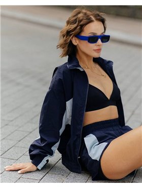 Костюм "Скай" (Тканина: плащівка жатка) Синій 4507 QC фото - Luxbikini