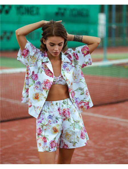 Жіночий костюм "Valencia" (Тканина: бавовна) Троянди 4494 QC фото - Luxbikini