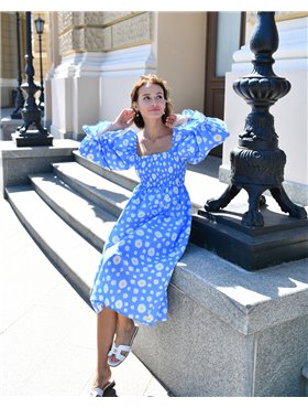 Сукня "June" (Тканина: бавовна) Блакитний 4482 QC фото - Luxbikini