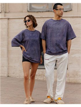 Футболка "Мадейра" унісекс (Тканина: двунитка мармур) Фіолетовий 4473 QC фото - Luxbikini