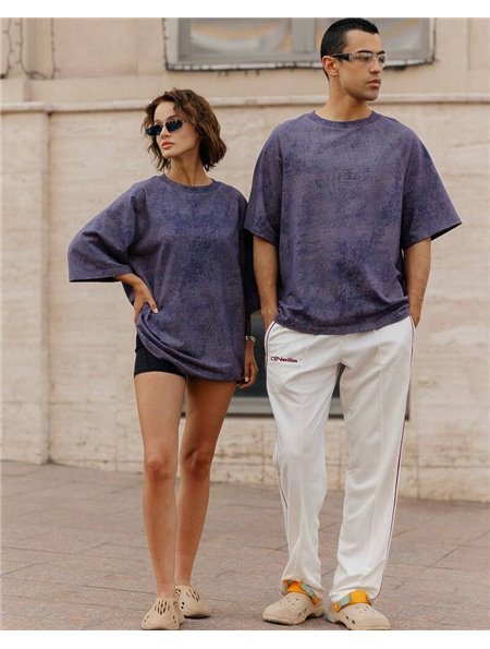 Футболка "Мадейра" унісекс (Тканина: двунитка мармур) Фіолетовий 4474 QC фото - Luxbikini