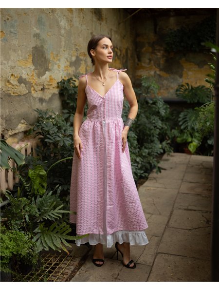 Сукня "Katrina" (Тканина: бавовна+батист) Рожевий 4435 QC фото - Luxbikini