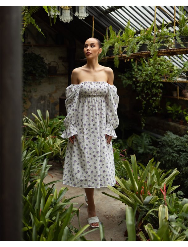 Сукня "June" Лілові квіти 4429 QC фото - Luxbikini