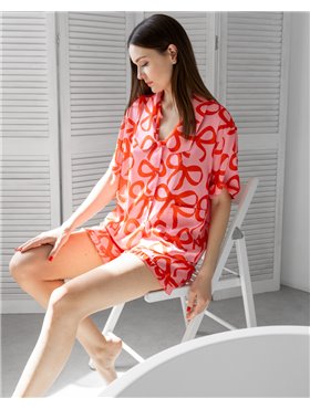 Піжама "Бант" шовк Армані 4417 QC фото - Luxbikini