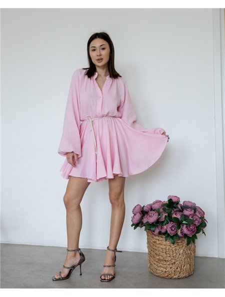 Сукня "Milana" (Тканина: муслін) Рожевий 4410 QC фото - Luxbikini