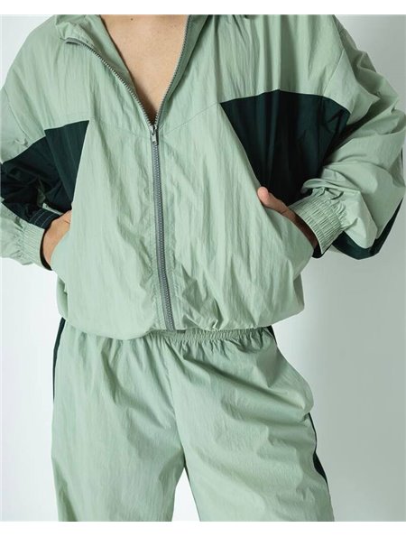 Спортивний костюм-двійка "Балі" чоловічий (кофта+штани) плащівка жатка Фісташка 4389 QC фото - Luxbikini