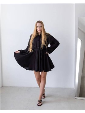 Сукня "Milana" (Тканина: муслін) Чорний 4348 QC фото - Luxbikini