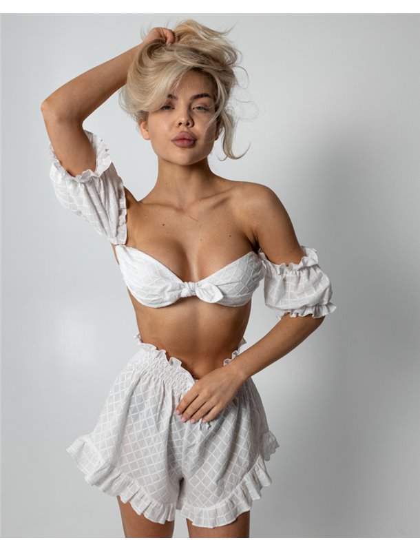 Піжамний костюм "Rebecca" тканина батист 4324 QC фото - Luxbikini