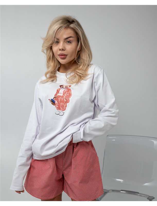 Піжама "Teddy" (тканина: віскоза+бавовна) Рожевий 4285 QC фото - Luxbikini