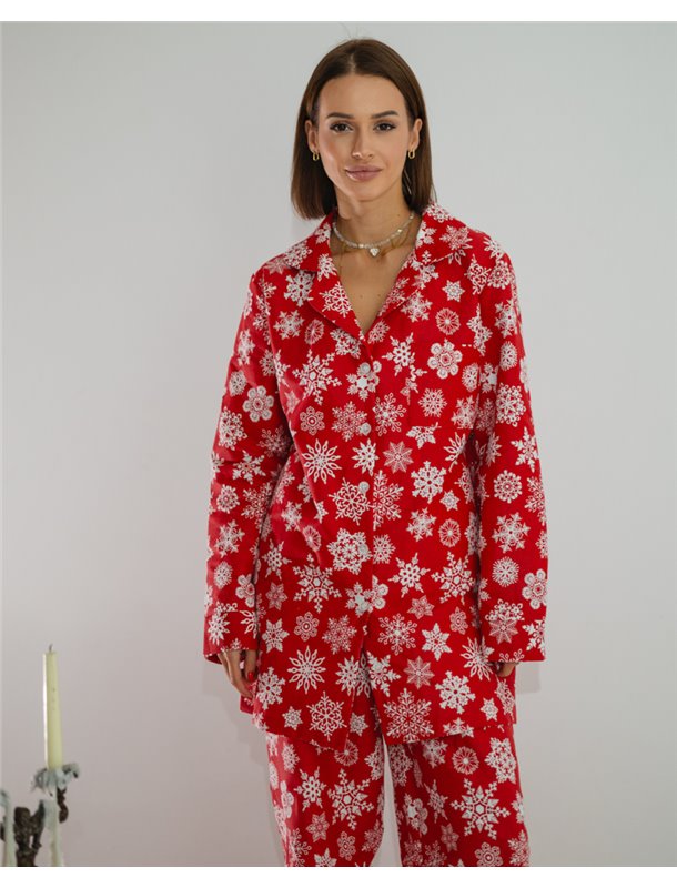 Піжамний костюм-трійка з байки "Holiday" Червоний 4146 QC фото - Luxbikini