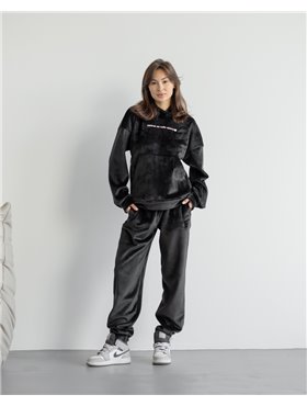 Спортивний костюм "Stella" (Двосторонній велюр) Чорний 4119 QC фото - Luxbikini