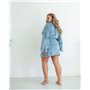 Халат Mari mini Джинсовий 4046 QC фото - Luxbikini