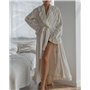 Халат Mari maxi Молочний 4042 QC фото - Luxbikini