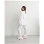 Піжамний костюм-трійка "Volan" (сорочка+бра+штани) Білий 3997 QC фото - Luxbikini