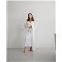 Халат шовк Армані "Anetta" Білий 3944 QC фото - Luxbikini