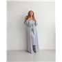 Халат шовк Армані "Anetta" Сірий 3941 QC фото - Luxbikini
