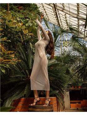 Сукня-сітка "Eva" Білий 3881 QC фото - Luxbikini