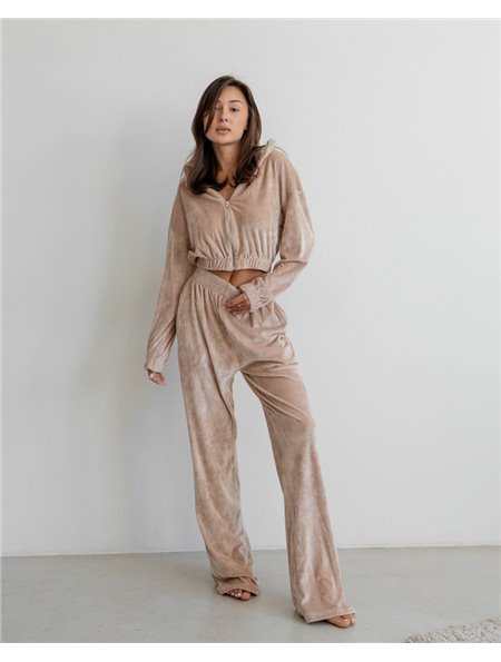 Спортивний костюм "Lila" Бежевий 3843 QC фото - Luxbikini