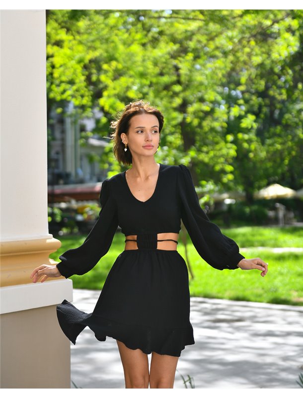 Сукня "Sara" Чорний 3816 QC фото - Luxbikini