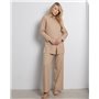Домашній костюм із льону Gabriel Бежевий 3746 QC фото - Luxbikini