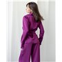 Костюм в піжамному стилі "Estelle" Марсаловий 3728 QC фото - Luxbikini