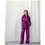 Костюм в піжамному стилі "Estelle" Марсаловий 3729 QC фото - Luxbikini
