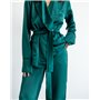 Костюм в піжамному стилі "Estelle" Смарагдовий 3726 QC фото - Luxbikini