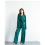 Костюм в піжамному стилі "Estelle" Смарагдовий 3726 QC фото - Luxbikini