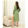 Піжамний костюм-трійка Siera (халат+шорти+топ) Салатовий 3670 QC фото - Luxbikini