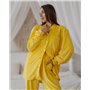 Домашній костюм велюр "Emma" жовтий 3619 QC фото - Luxbikini