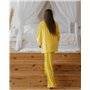 Домашній костюм велюр "Emma" жовтий 3620 QC фото - Luxbikini