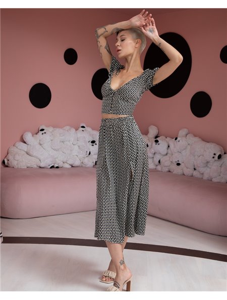 Костюм Спідниця + Топ "Alisha" чорний 3500 QC фото - Luxbikini