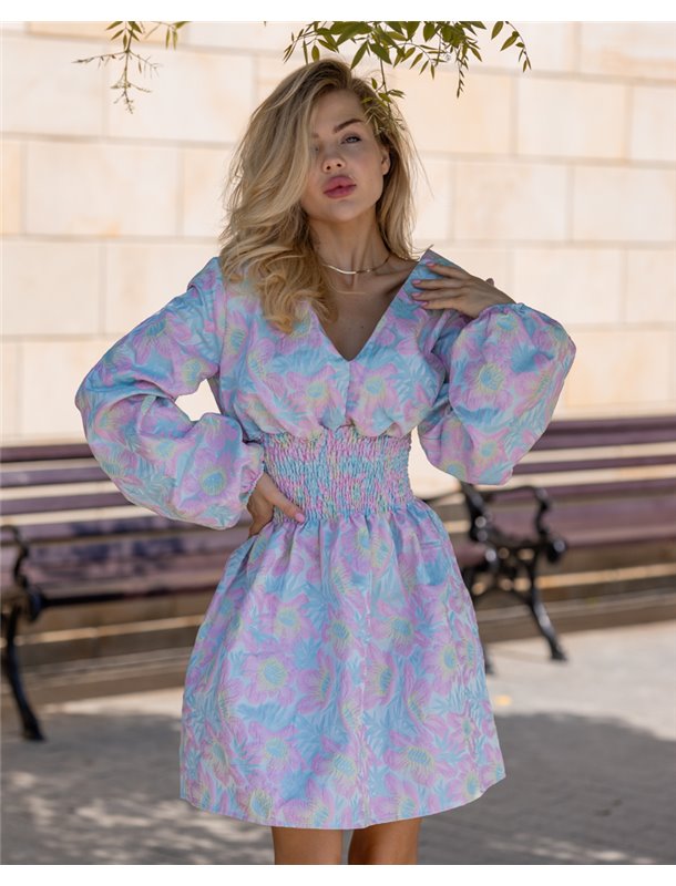 Сукня жаккард Michele Ліловий 3314 QC фото - Luxbikini