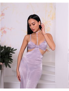 Cукня сатин Patricia Ліловий 3308 QC фото - Luxbikini
