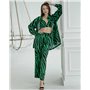 Піжамний костюм трійка "Zаra"(Сорочка+бра+штани) Зелений 3262 QC фото - Luxbikini