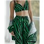 Піжамний костюм трійка "Zаra"(Сорочка+бра+штани) Зелений 3262 QC фото - Luxbikini