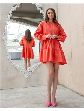 Сукня "Naomi" Кораловий 2824 QC фото - Luxbikini