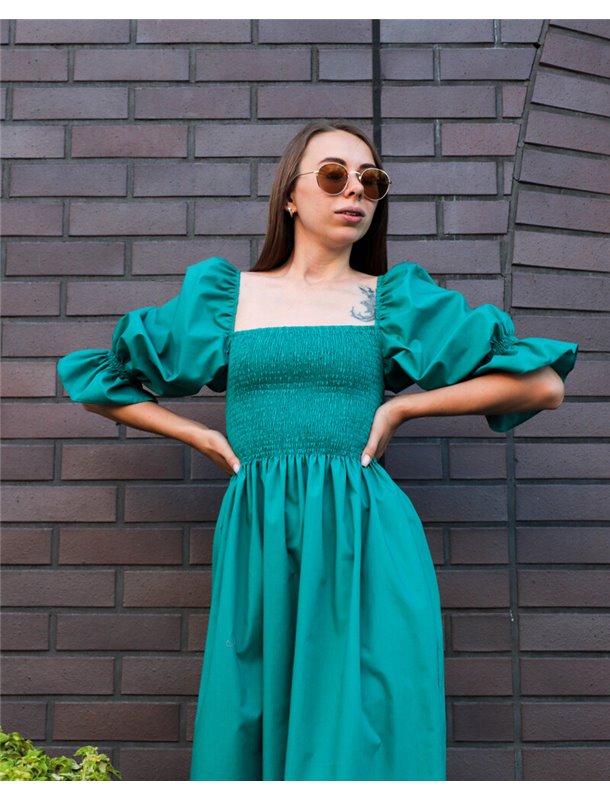 Сукня "Sabrina" Смарагдовий 2802 QC фото - Luxbikini