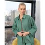 Домашній костюм (натуральний льон) "Gracia" Зелений 2680 QC фото - Luxbikini