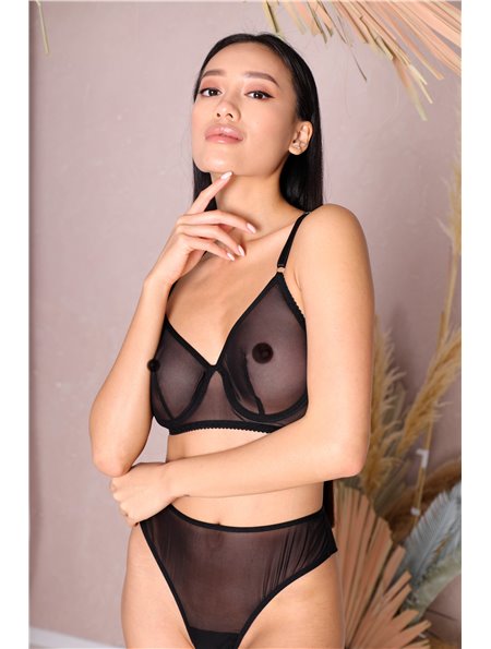 Нижня білизна Amour Чорний 2398 QC фото - Luxbikini