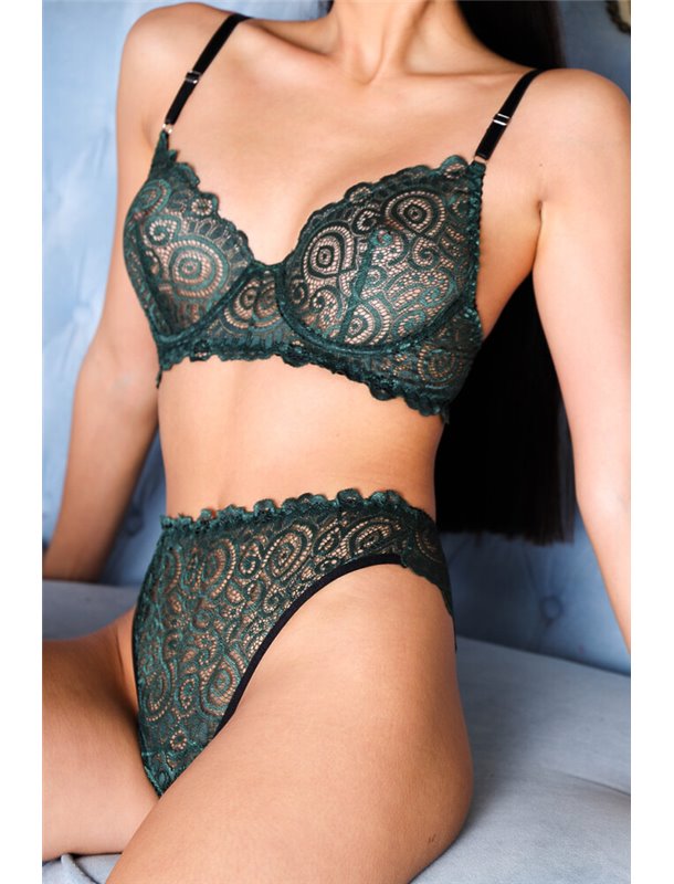 Нижня білизна Molly -2 Зелений 2384 QC фото - Luxbikini