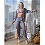 Піжамний костюм трійка Suzanne Сірий 2282 QC фото - Luxbikini